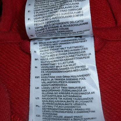Womens UK Size 14 Adidas Red Full Zip Hoodie