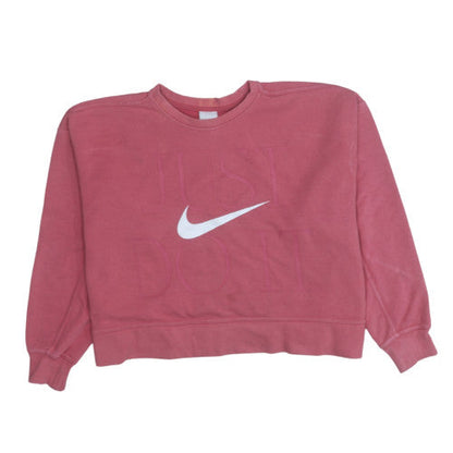 Womens UK Size M Nike Pink Pullover Sweatshirt