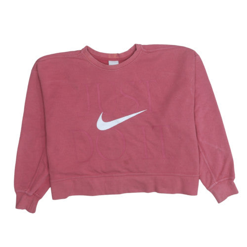 Womens UK Size M Nike Pink Pullover Sweatshirt