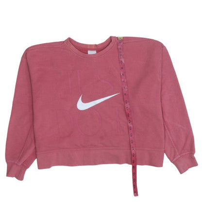 Womens UK Size M Nike Pink Pullover Sweatshirt