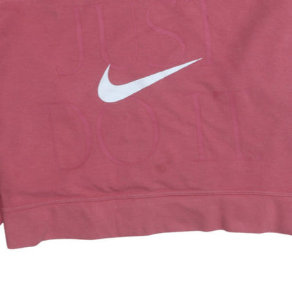 Womens UK Size M Nike Pink Pullover Sweatshirt