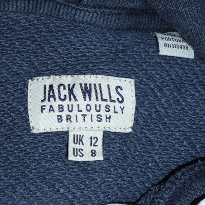 Womens UK Size 12 Jack Wills Blue Pullover Hoodie