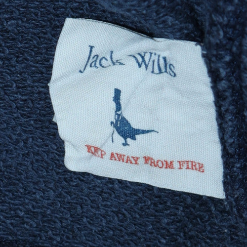 Womens UK Size 12 Jack Wills Blue Pullover Hoodie