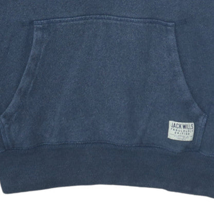 Womens UK Size 12 Jack Wills Blue Pullover Hoodie