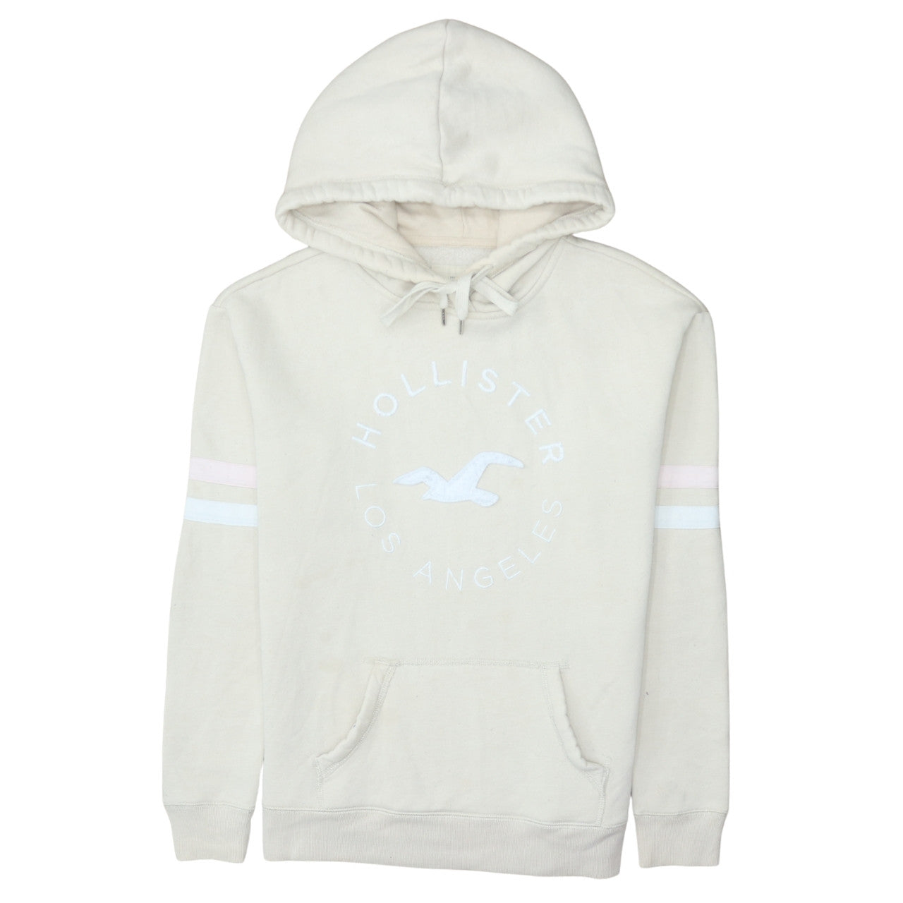 Womens UK Size S Hollister Beige Pullover Hoodie