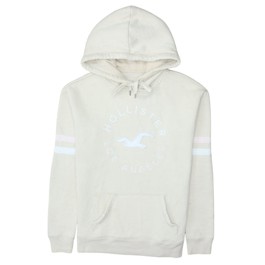 Womens UK Size S Hollister Beige Pullover Hoodie