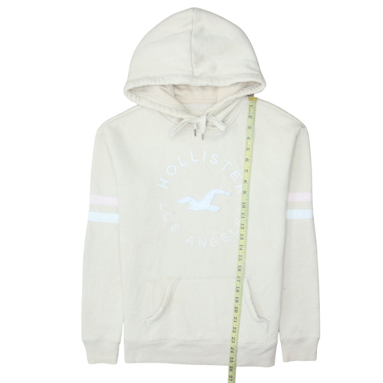 Womens UK Size S Hollister Beige Pullover Hoodie