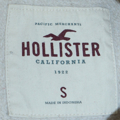 Womens UK Size S Hollister Beige Pullover Hoodie