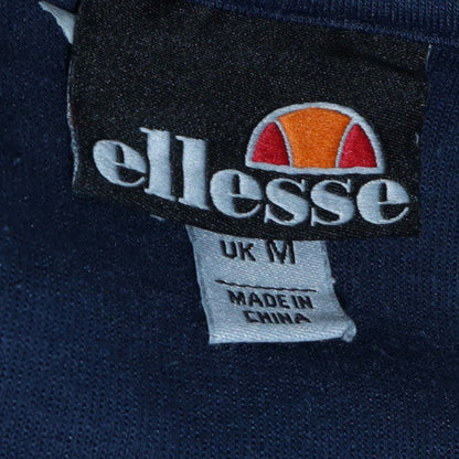 Mens UK Size M Ellesse Blue Pullover Hoodie