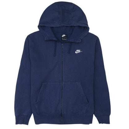 Mens UK Size L Nike Blue Full Zip Hoodie