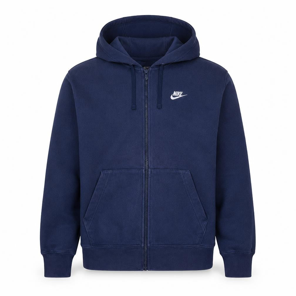 Mens UK Size L Nike Blue Full Zip Hoodie