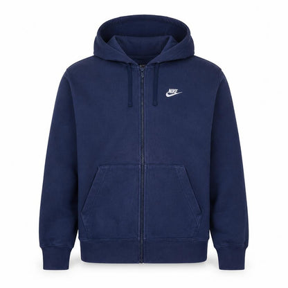 Mens UK Size L Nike Blue Full Zip Hoodie