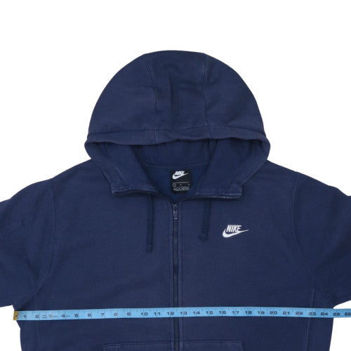 Mens UK Size L Nike Blue Full Zip Hoodie
