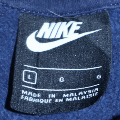 Mens UK Size L Nike Blue Full Zip Hoodie