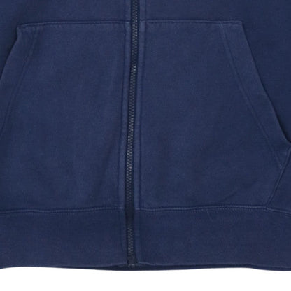 Mens UK Size L Nike Blue Full Zip Hoodie