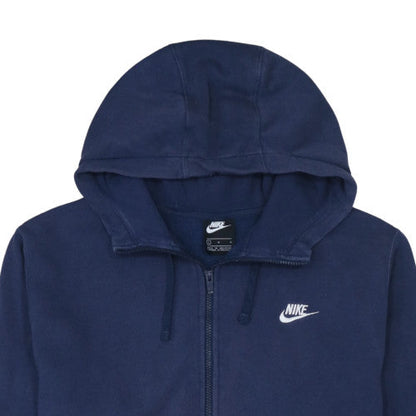Mens UK Size L Nike Blue Full Zip Hoodie