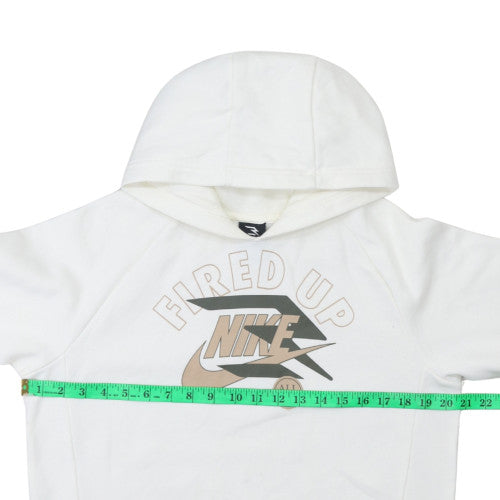 Teens UK Size XL Nike White Pullover Hoodie