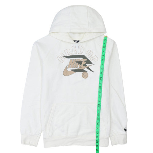 Teens UK Size XL Nike White Pullover Hoodie