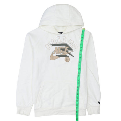 Teens UK Size XL Nike White Pullover Hoodie