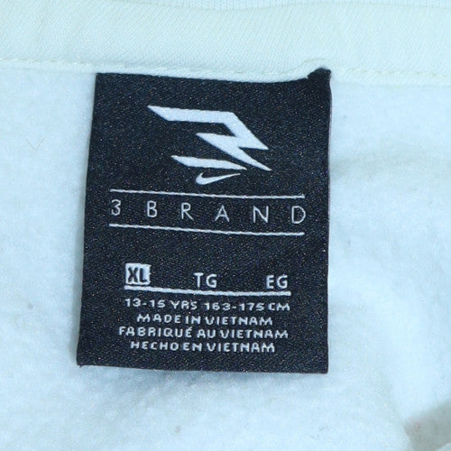 Teens UK Size XL Nike White Pullover Hoodie