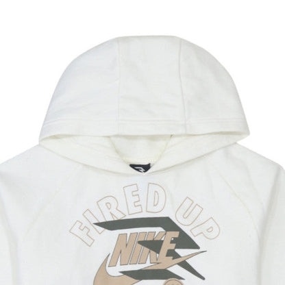 Teens UK Size XL Nike White Pullover Hoodie