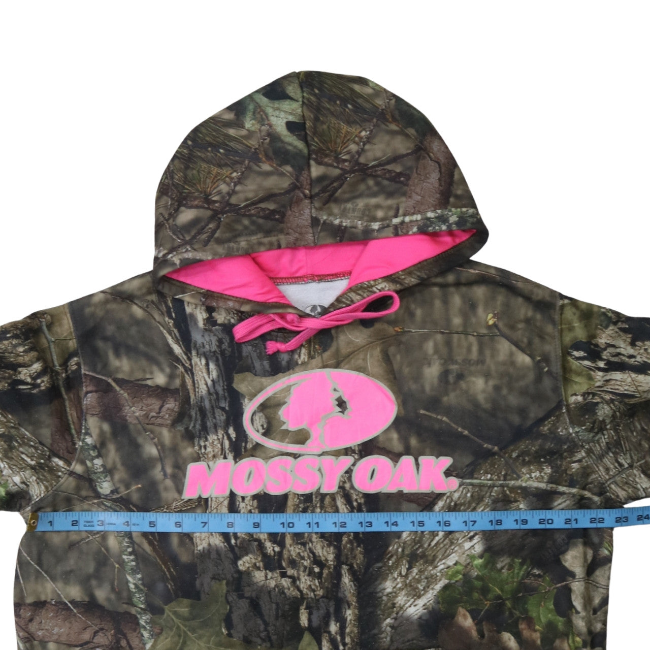 Womens UK Size 16 Mossy Oak Green Pullover Hoodie