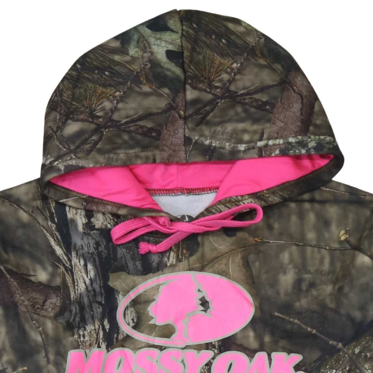 Womens UK Size 16 Mossy Oak Green Pullover Hoodie