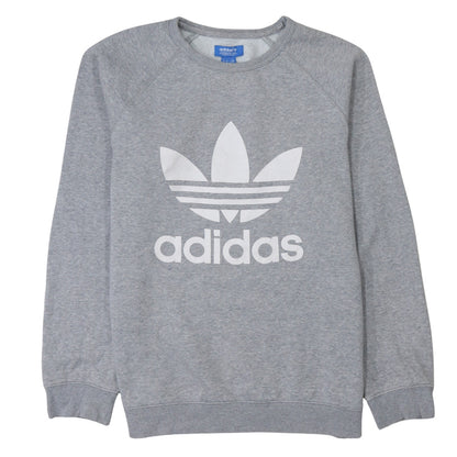 Mens UK Size M adidas Grey Pullover Sweatshirt