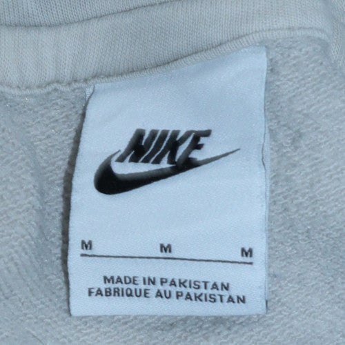 Mens UK Size M Nike Grey Pullover Hoodie