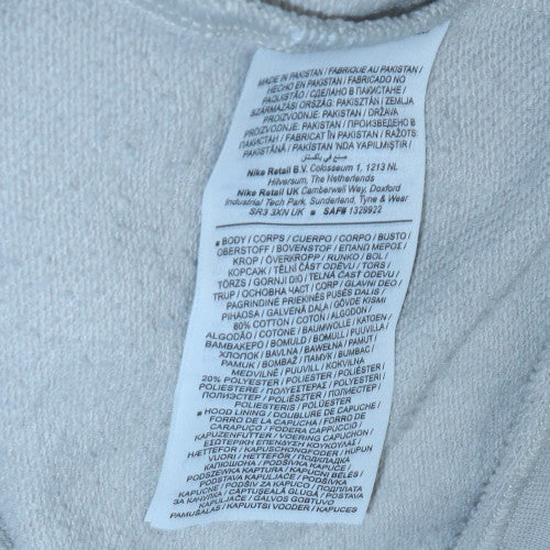 Mens UK Size M Nike Grey Pullover Hoodie