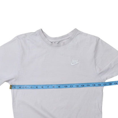 Nike Men's Grey Regular Fit Cotton Crew Neck T-Shirt Size M