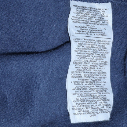 Mens UK Size M Nike Blue Pullover Hoodie