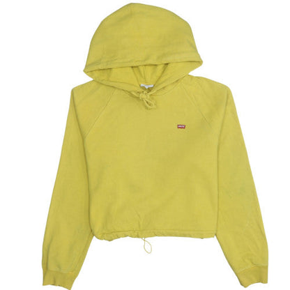 Womens UK Size L Levi's Yellow Pullover Hoodie