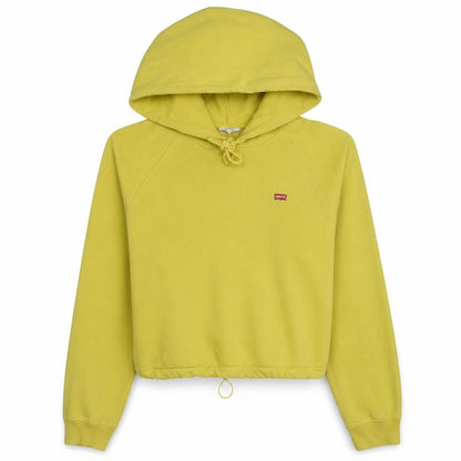 Womens UK Size L Levi's Yellow Pullover Hoodie