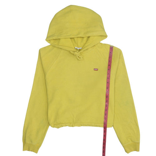 Womens UK Size L Levi's Yellow Pullover Hoodie
