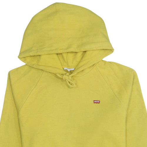 Womens UK Size L Levi's Yellow Pullover Hoodie