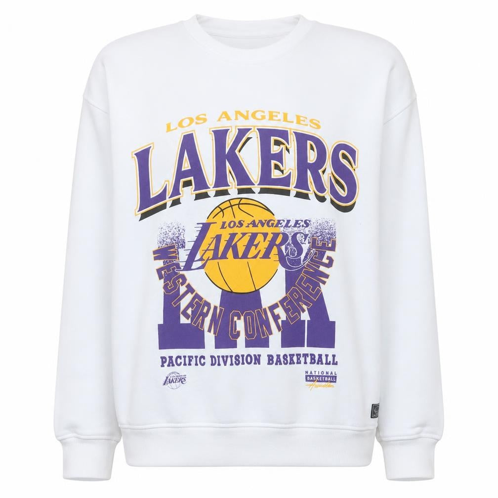 Womens UK Size M NBA White Pullover Sweatshirt