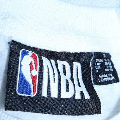Womens UK Size M NBA White Pullover Sweatshirt