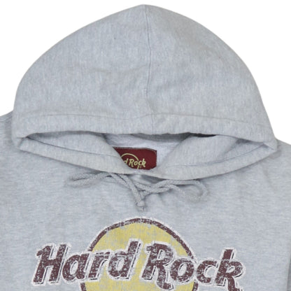 Womens UK Size M Hard Rock Cafe Grey Pullover Hoodie