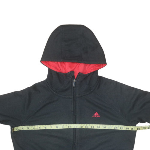 Mens UK Size S Adidas Black Full Zip Hoodie