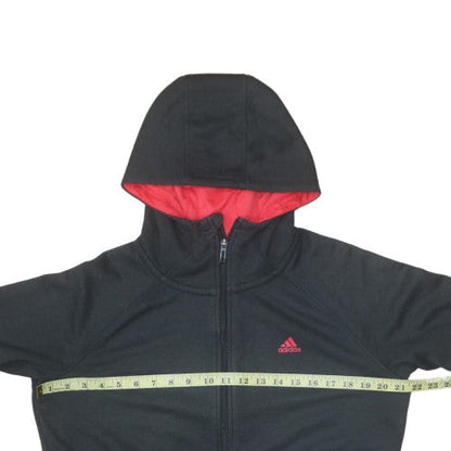 Mens UK Size S Adidas Black Full Zip Hoodie