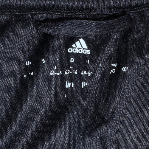 Mens UK Size S Adidas Black Full Zip Hoodie