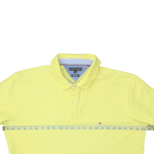 Tommy Hilfiger Men's Yellow Cotton Polo Shirt XXL Regular Fit