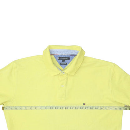 Tommy Hilfiger Men's Yellow Cotton Polo Shirt XXL Regular Fit