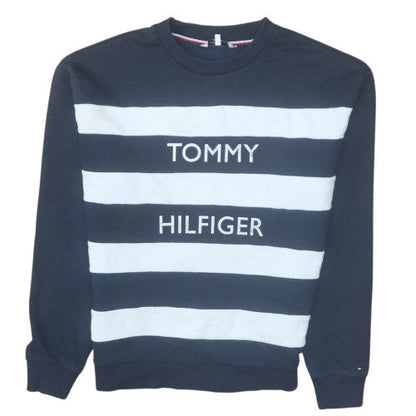 Mens UK Size S Tommy Hilfiger Blue Pullover Sweatshirt