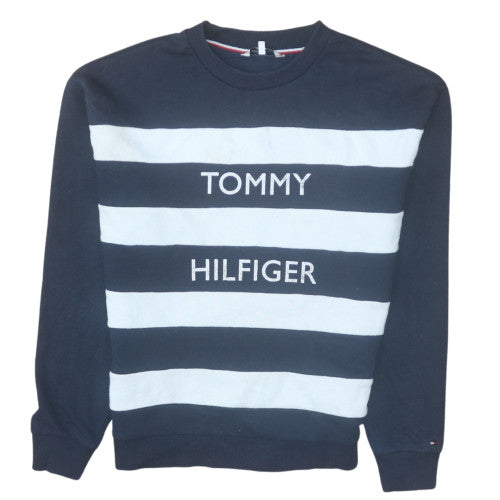 Mens UK Size S Tommy Hilfiger Blue Pullover Sweatshirt