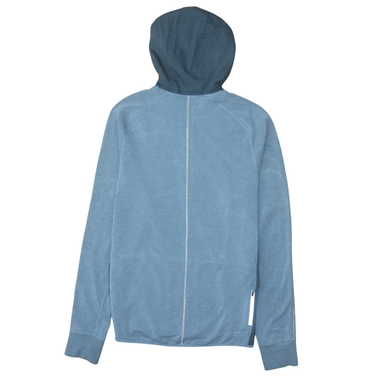 Mens UK Size S Nike Blue 1/2 Zip Hoodie