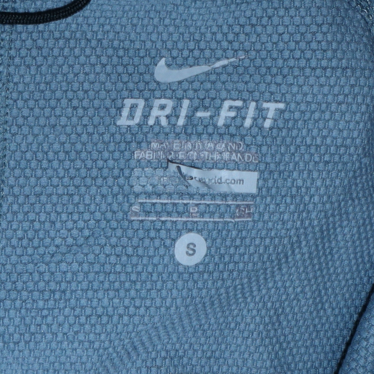 Mens UK Size S Nike Blue 1/2 Zip Hoodie