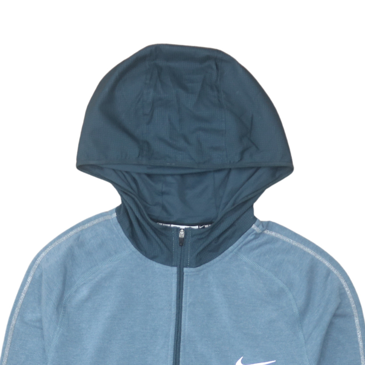 Mens UK Size S Nike Blue 1/2 Zip Hoodie