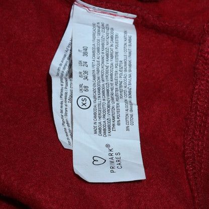 Womens UK Size XS Primark Red Pullover Sweatshirt